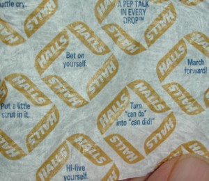 Hall's cough drop